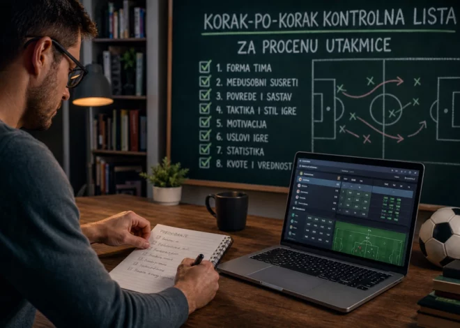 Predviđanje sportskih opklada: korak‑po‑korak kontrolna lista za procenu utakmice