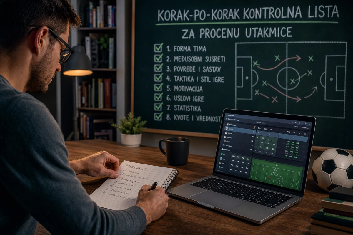 Predviđanje sportskih opklada: korak‑po‑korak kontrolna lista za procenu utakmice